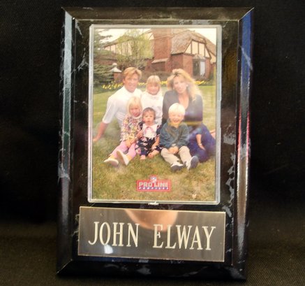 NFL, Pro Line Profiles, John Elway, Family Portrait Plaque