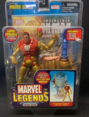 2005 Toy Biz, Marvel Legends, Thor Buster Iron Man & Comic Book, NIP