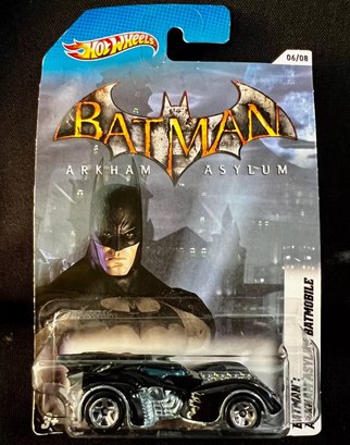 2011 Mattel, Hot Wheels, Batman, Arkham Asylum Batmobile, 1:64 Diecast, NIP