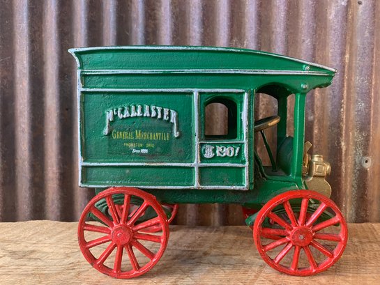 1907 McCallaster General Merchantile Delivery Truck, Since 1886, Cast Iron