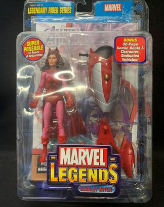 2005 Toy Biz, Marvel Legends, Scarlet Witch & Comic Book, NIP