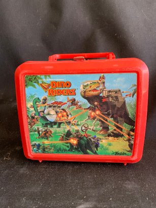 Vintage Aladdin, Dino Riders Lunch Box With Thermos