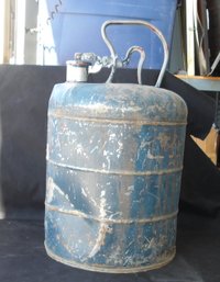 Vintage Galvanized Metal Gas Can