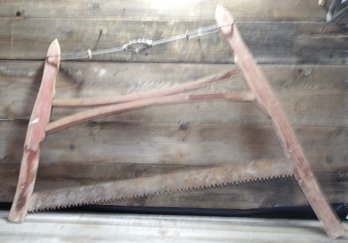 Vintage Wood, Cross Out Bow Saw