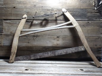 Vintage Wood, Cross Out Bow Saw