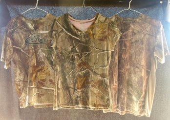 Realtree Camo, Short Sleeve T-Shirts (3), Youth XXL & Medium