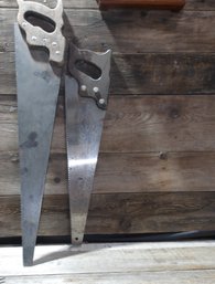 Vintage Wood Saws, Hand Saws, QTY 2