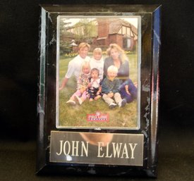 NFL, Pro Line Profiles, John Elway, Family Portrait Plaque