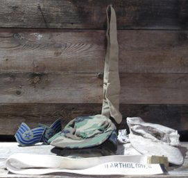 Vintage Military & Army Hats, Belt, & More