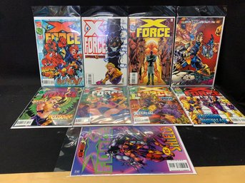 X-Force 9 Comic Lot, 1996, Vol 1., No. 47-55, NM