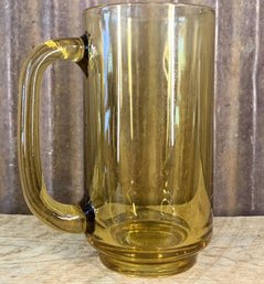 Vintage Hazel Atlas, D-Handle Mug, Amber, QTY 2