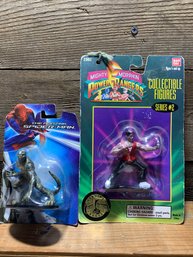 Amazing Spider-Man Figurine & 1995 Mighty Morphin Power Rangers, Collectible Figures, Series 2, #2302, NIP