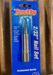 Bench Top, Professional Quality, 2/32' Nail Set, NIP