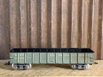 Vintage Marx 3552, Baltimore & Ohio 254000, Gondola Freight Car