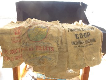 Vintage Burlap Feed Sacks