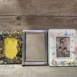 Vintage Picture Frames, QTY 3