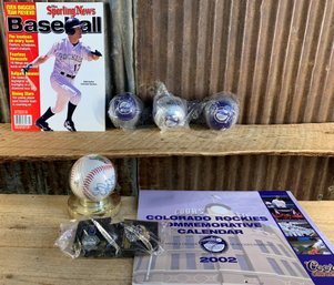 1990s Colorado Rockies Memorabilia, Signed Baseball & More