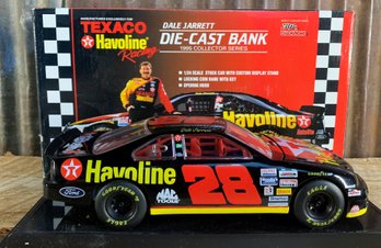 Racing Champions, Texaco Havoline, Dale Jarrett, Diecast Bank, 1:24 Scale, In Box