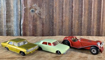 1960's Matchbox Lesney Cars, Opel Diplomat #36, Ford Corsair #45, & SS 100 Jaguar