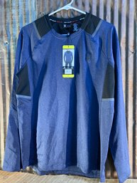 Spyder Active Long Sleeve Shirt, Men's Small, Dust Navy Heather, NWT