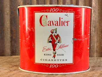 Vintage R.J. Reynolds Tobacco Co., Cavalier King Size Cigarettes Tin, Empty