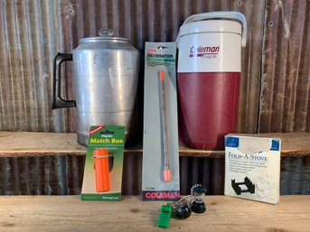 Camping Kit, Coffee Pot, Water Jug, Stove, & More