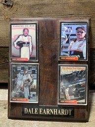 Dale Earnhardt Plaque With Four Collectible Cards