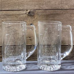 Princess House, Glass Mugs, QTY 2