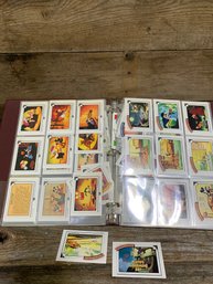 Vintage Disney Movie Trading Cards In Binder