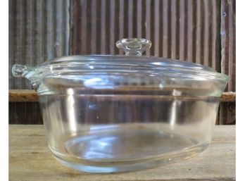 Pyrex Corning Clear Casserole Dish W/Lid, No. 703