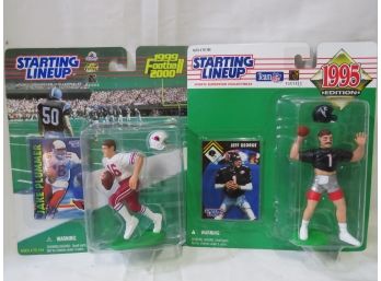 Starting Lineup, Quarter Back Figurines, Jeff George & Jake Plummer, NIP