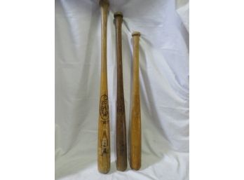 Vintage Hank Aaron Model H&B Bat & Other Bats