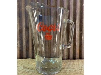 Vintage 1970's Coors Banquet Beer Pitcher