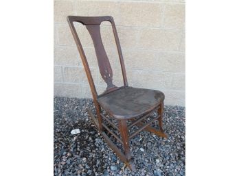 Antique Wooden Rocking Chair