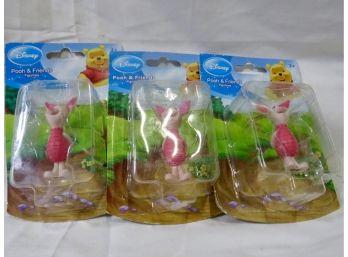 Disney 'Pooh & Friends' Figurine, Piglet, Set Of 3, NIB