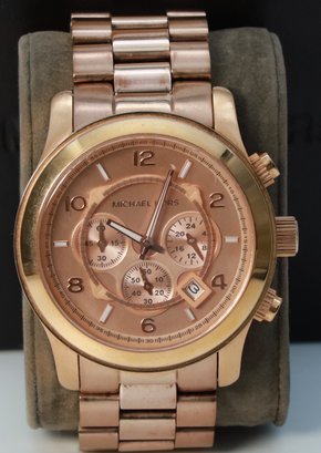 Michael Kors Men's Runway Rose Gold-Tone Watch-Shippable