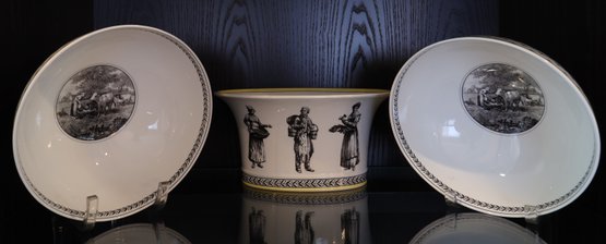Villeroy And Boch 1748 Bowls And Planter-Shippable