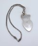 Vintage STERLING Artisan Collectible Piece With Sterling Necklace