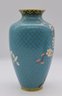 Wonderful Cloisonne Vase With A Cherry Tree Design And Birds