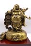 Large Vintage Bronze Chinese Wealth  Buddha-SHIPPABLE