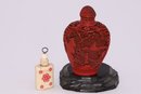 VINTAGE ASIAN SNUFF BOTTLES AND BUDDHAS-SHIPPABLE