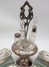 Crudet Silver Plate Server & Silver Plate Dishes -shippable
