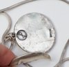 SOLID STERLING MOON AND SUN NECKLACE -SHIPPABLE