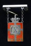 4 Vintage Sterling Silver GEORG JENSEN King Christian Emblems-shippable