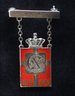 4 Vintage Sterling Silver GEORG JENSEN King Christian Emblems-shippable