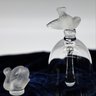 LALIQUE Crystal Vintage Pinson Table Bell And Swan- Shippable