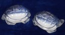 Pair Of BACCARAT Crystal Turtles Paper Weights- Shippable