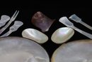 Vintage Set Of Mother Of Pearl Caviar Set- Shippable