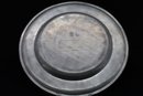 18th C. French , Small Round Pewter Charger - Shippable