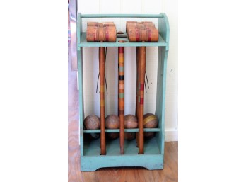 Antique Croquet Set